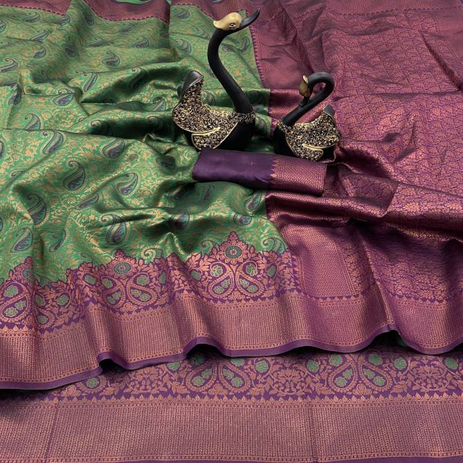 SF 624 By Shubh Tissue Kanchipuram Designer Sarees Wholesale Market In Surat